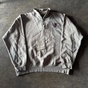 90s nature animals quarter zip